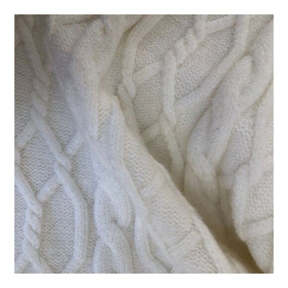 Vine & Love Drop Shoulder Cozy Winter Long Sleeve V-Neck Cross Front Sweater M - Picture 4 of 12